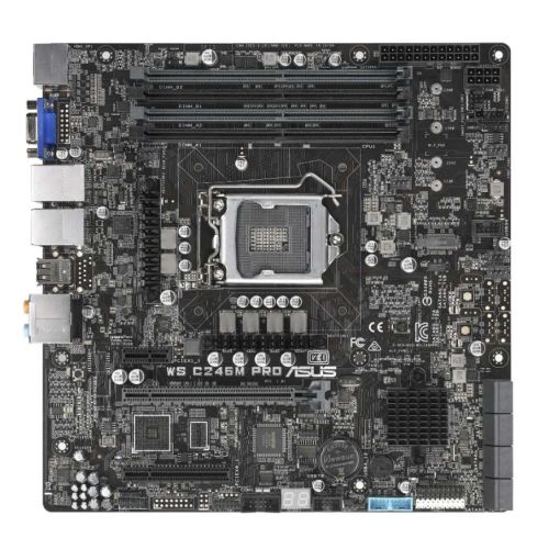 Asus WS C246M PRO Rack-Optimized Workstation, Intel C246, 1151, Micro ATX, VGA, HDMI, DP, Dual LAN, M.2 Asus WS C246M PRO Rack-Optimized Workstation, Intel C246, 1151, Micro ATX, VGA, HDMI, DP, Dual LAN, M.2